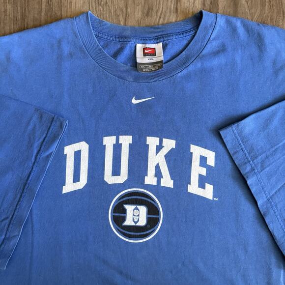 Vintage Duke Blue Devils T-Shirt Mens Size XXL Nike Center Swoosh Short Sleeve - Picture 1 of 6